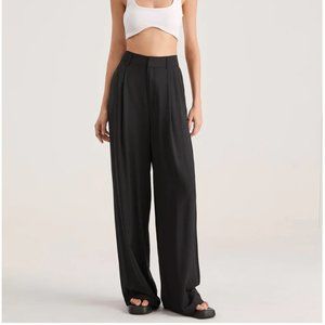 The Commense Oversized High Waisted Pleat Front Trousers